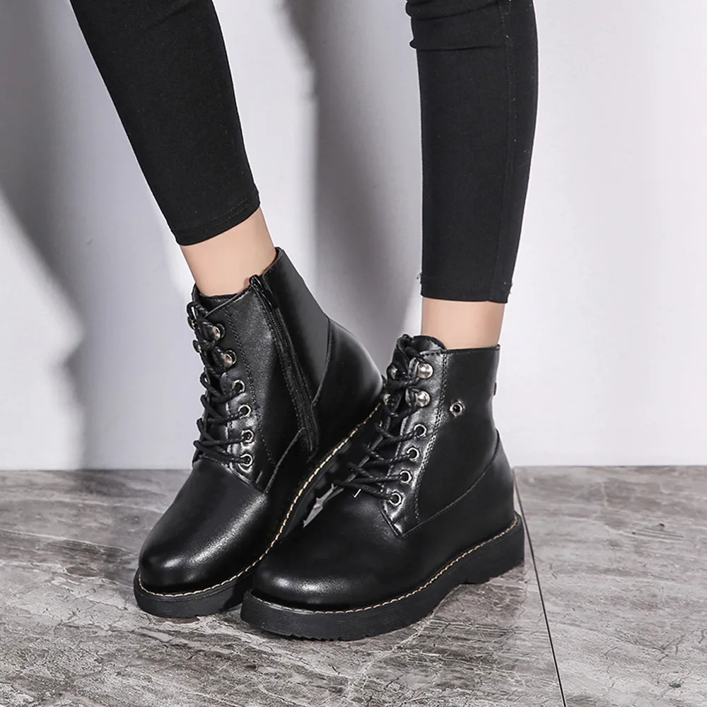 2018 Shoes Women Fashion Leisure Low-Heeled Shoes Round-Toe Lace-UP Keep Warm Short Boots Female Casual Winter Warm Booties
2018 Shoes Women Fashion Leisure Low-Heeled Shoes Round-Toe Lace-UP Keep Warm Short Boots Female Casual Winter Warm Booties