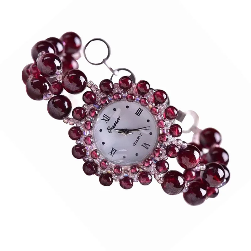 2020 Promotion Sale Ms Eana Hot Style Business Watch Natural Garnet Bracelet Chinese Ladies Is Waterproof
2020 Promotion Sale Ms Eana Hot Style Business Watch Natural Garnet Bracelet Chinese Ladies Is Waterproof