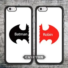 Batman And Robin Best Friend Couple Case For iPhone 7 6 6s Plus 5 5s SE 5c 4 4s and For iPod 5 Wholesale Drop Shipping Retail