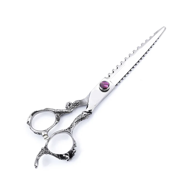 7" Stainless sliver 440C Grooming Shears Straight Scissors Shears Professional Dragon handle Pet Scissors Non-slip grooming
7" Stainless sliver 440C Grooming Shears Straight Scissors Shears Professional Dragon handle Pet Scissors Non-slip grooming