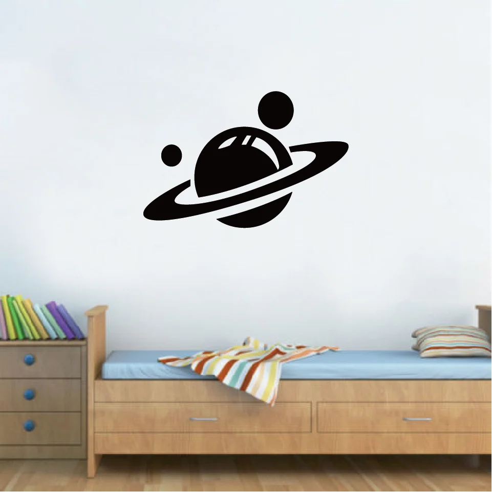 Виниловая настенная наклейка Saturn Planet Design/наклейка для детской комнаты спальни