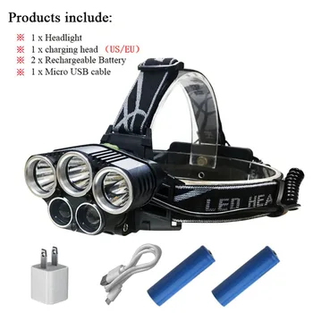 Led headlights are super bright and flash late night cycling fishing special headlamp 8000 lumen 18650 battery 5 mode.
Led headlights are super bright and flash late night cycling fishing special headlamp 8000 lumen 18650 battery 5 mode.