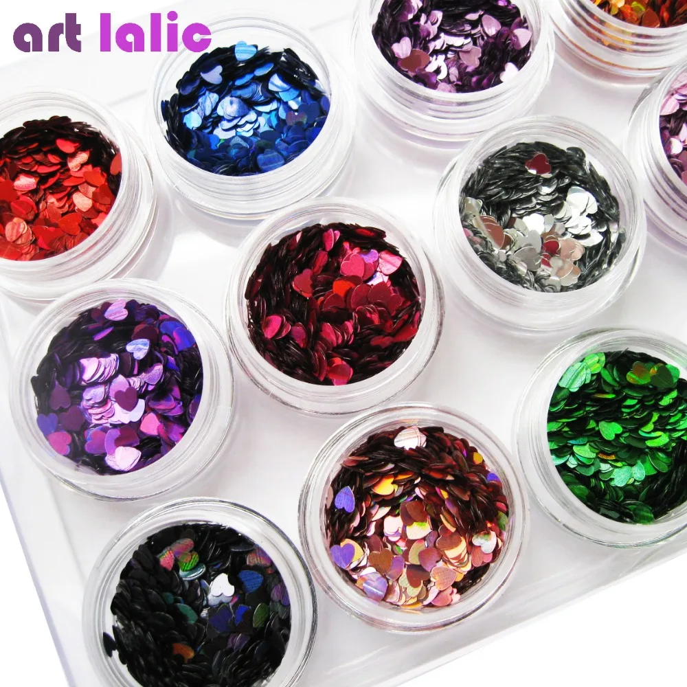 12 Colors Nail Art Glitter HEART Shapes Confetti Sequins Acrylic Tips UV Gel Polish DIY Deco
12 Colors Nail Art Glitter HEART Shapes Confetti Sequins Acrylic Tips UV Gel Polish DIY Deco