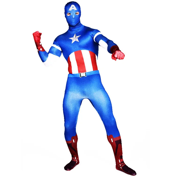 Captain America Costume Zentai Unisex Captain America Costume Women Halloween cosplay Full Body Lycra Catsuit Men
Captain America Costume Zentai Unisex Captain America Costume Women Halloween cosplay Full Body Lycra Catsuit Men