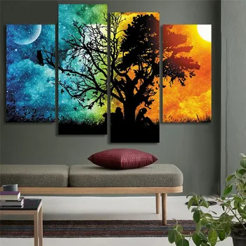 Moon Sun Tree Lovers Wall Paintings Dreamy Printed On Canvas Cuadros Abstractos For Home Decor Sofa Background Wedding Gift
Moon Sun Tree Lovers Wall Paintings Dreamy Printed On Canvas Cuadros Abstractos For Home Decor Sofa Background Wedding Gift
