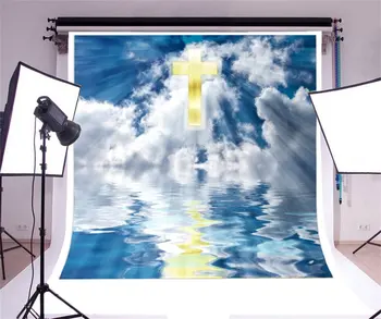 wall background Vinyl cloth High quality Computer print Golden Cross Sky Sun-rays River Easter Jesus Christ backdrops 
wall background Vinyl cloth High quality Computer print Golden Cross Sky Sun-rays River Easter Jesus Christ backdrops