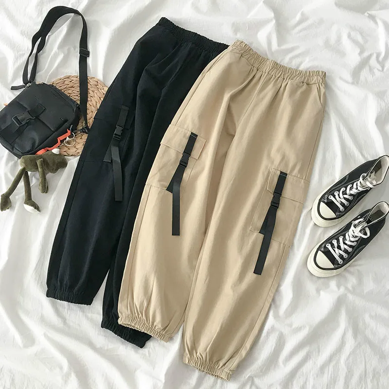 Neploe 2019 Fashion New Women Pants Solid Pocket High Waist Cargo Pant Harajuku Streetwear Ladies Trousers Pantalon Mujer 90234
Neploe 2019 Fashion New Women Pants Solid Pocket High Waist Cargo Pant Harajuku Streetwear Ladies Trousers Pantalon Mujer 90234