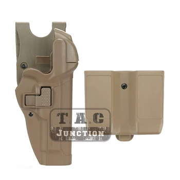 Serpa Level 3 Auto Lock Right Hand Waist Pistol Holster w/ Jacket Slot Duty Belt Loop & Magazine Pouch for Beretta 92 96 M9 M92
Serpa Level 3 Auto Lock Right Hand Waist Pistol Holster w/ Jacket Slot Duty Belt Loop & Magazine Pouch for Beretta 92 96 M9 M92