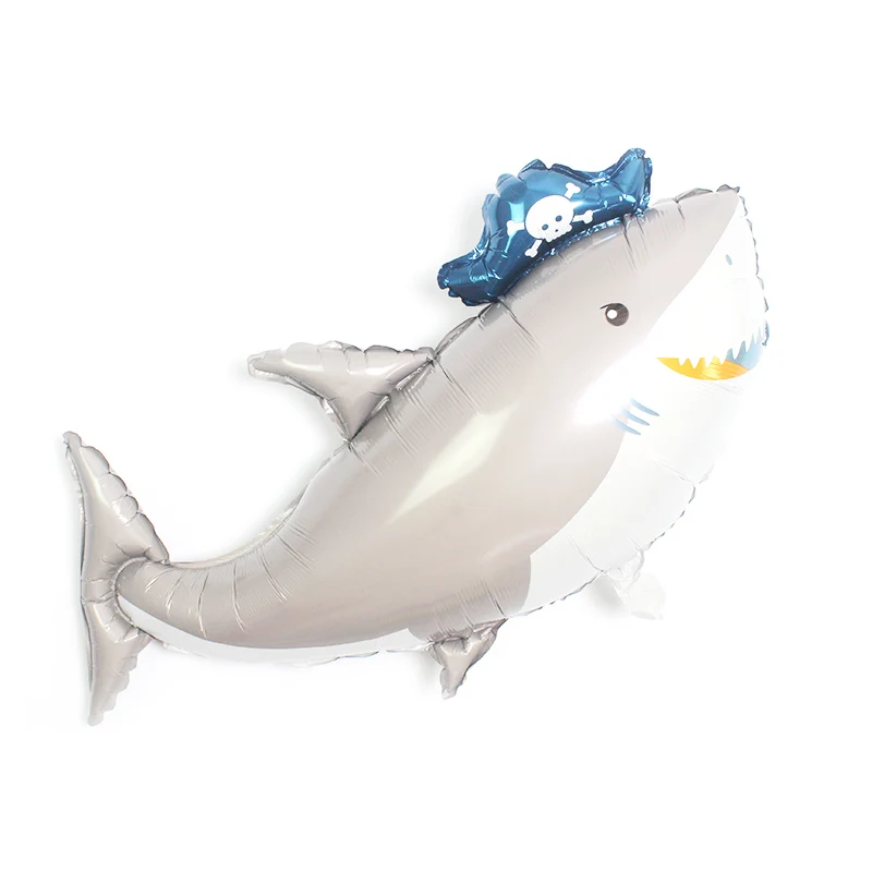 Big Grey Pirate Shark Foil Balloons Shark Globos Sea World Ballon Birthday party decorations kids Animal Safari Jungle Toys Gift
Big Grey Pirate Shark Foil Balloons Shark Globos Sea World Ballon Birthday party decorations kids Animal Safari Jungle Toys Gift