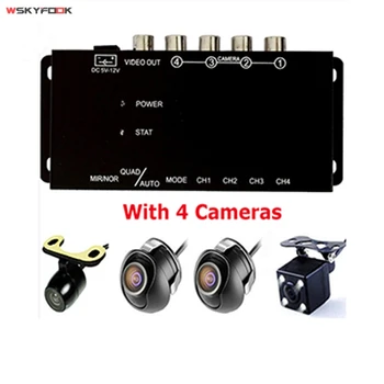 Car 4-Way Video Switch Parking Camera 4 View Image Split-Screen Control Box Kits
Car 4-Way Video Switch Parking Camera 4 View Image Split-Screen Control Box Kits