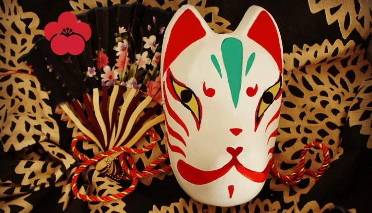 Hand-Painted Full Face Japanese Fox Mask Demon Kitsune Cosplay Masquerade Collection Japanese Noh Party Carnival C4
Hand-Painted Full Face Japanese Fox Mask Demon Kitsune Cosplay Masquerade Collection Japanese Noh Party Carnival C4