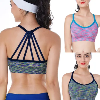 Sexy Woman Sportswear Fitness Running Clothes For Women Jogging Yoga Racerback Sports Bra Padded Underwear Tennis Vest Top
Sexy Woman Sportswear Fitness Running Clothes For Women Jogging Yoga Racerback Sports Bra Padded Underwear Tennis Vest Top