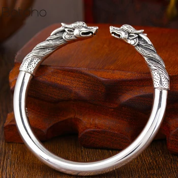New Handmade 100% 990 Siver Dragon men Bangle bracelet Real Pure Silver Power Dragon Bangle Vintage Sterling Silver Jewelry Gift
New Handmade 100% 990 Siver Dragon men Bangle bracelet Real Pure Silver Power Dragon Bangle Vintage Sterling Silver Jewelry Gift