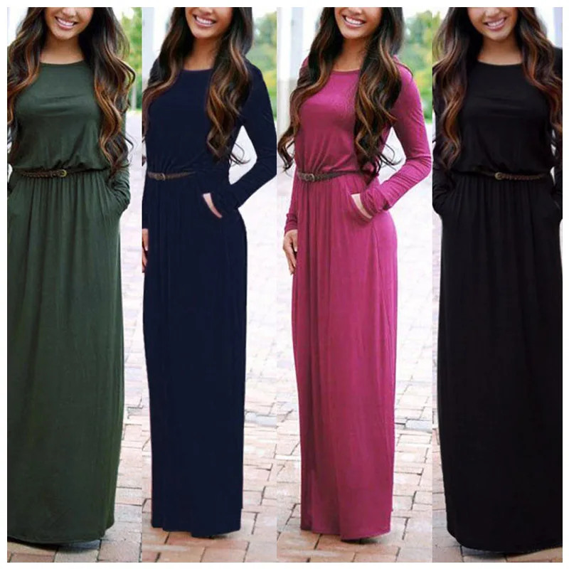Vintage Vestidos Longo Jurken Women Maxi Dress Full Sleeve Casual Dress Autumn A Line Solid Ropa Mujer Long Dress
Vintage Vestidos Longo Jurken Women Maxi Dress Full Sleeve Casual Dress Autumn A Line Solid Ropa Mujer Long Dress