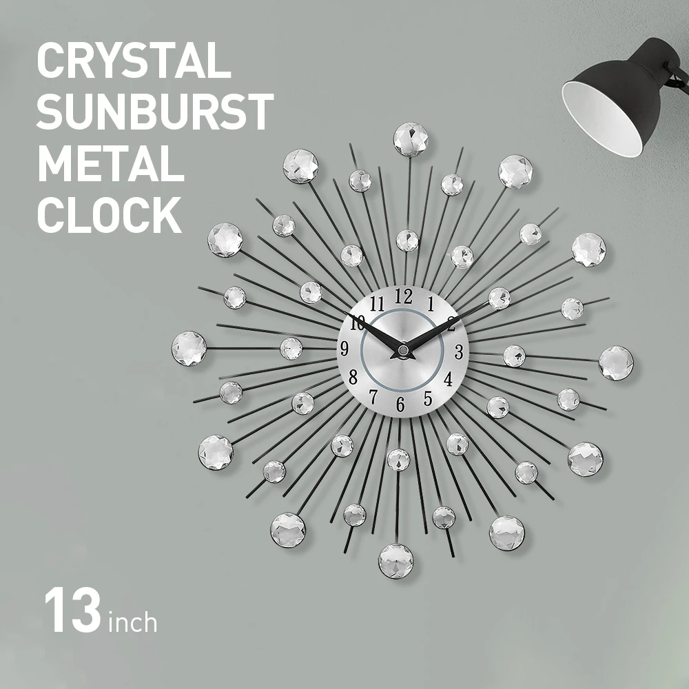 Original Vintage Metal Art Wall Clock Luxury Diamond Large Wall Watch Orologio Da Parete Clock Morden Design Home Decor Wandklok
Original Vintage Metal Art Wall Clock Luxury Diamond Large Wall Watch Orologio Da Parete Clock Morden Design Home Decor Wandklok