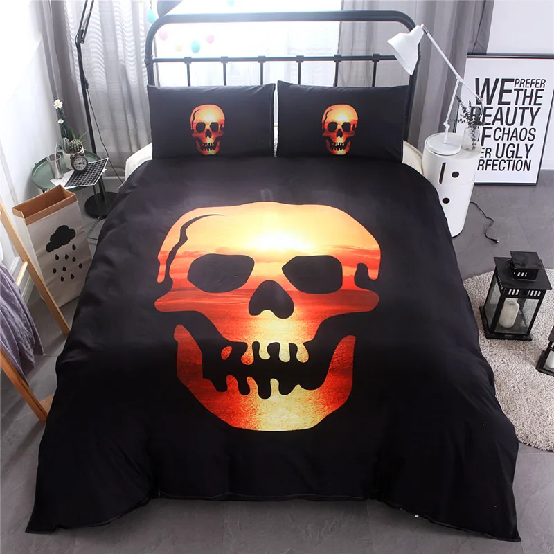 3D Skull Duvet Cover Set Queen King Size Black Color Sugar Skull Bedding Set 3D Bed Linen China 2017 New Skull Bedding Kit
3D Skull Duvet Cover Set Queen King Size Black Color Sugar Skull Bedding Set 3D Bed Linen China 2017 New Skull Bedding Kit