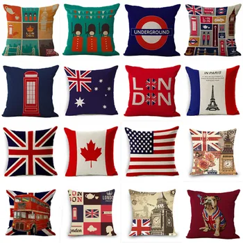 Pillowcase London Style Cushion Cover British Soldiers Pillow Case British Flag Square Linen Pillow Covers Home Decorative 45*45
Pillowcase London Style Cushion Cover British Soldiers Pillow Case British Flag Square Linen Pillow Covers Home Decorative 45*45