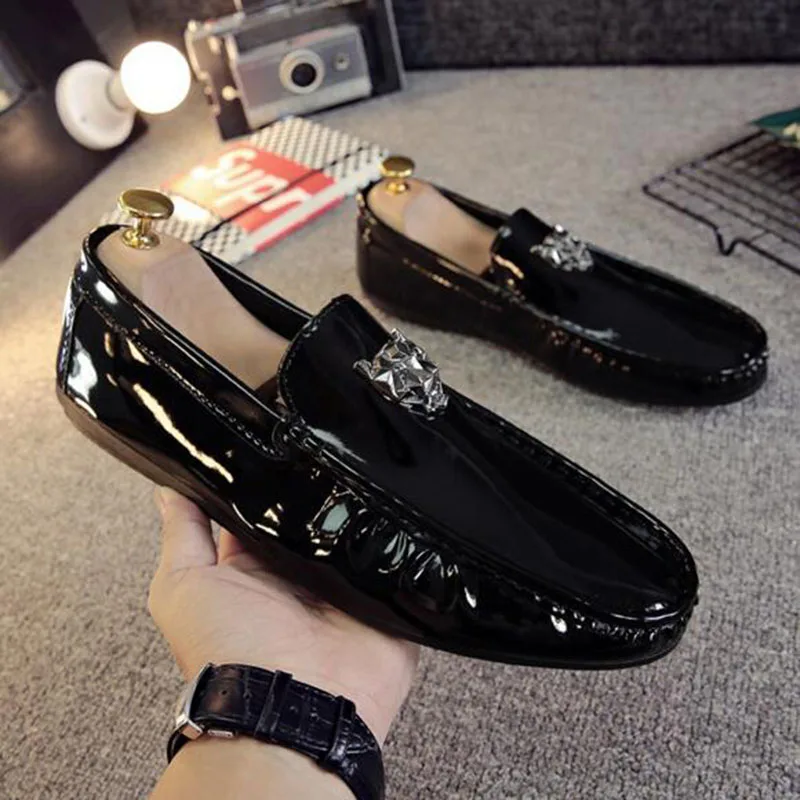 Men Fashion Patent Leather Round Toe Doug Shoes Loafers,Breathable Soft Bottom Solid Candy Color Bling Fabric Lazy Spring Shoes
Men Fashion Patent Leather Round Toe Doug Shoes Loafers,Breathable Soft Bottom Solid Candy Color Bling Fabric Lazy Spring Shoes
