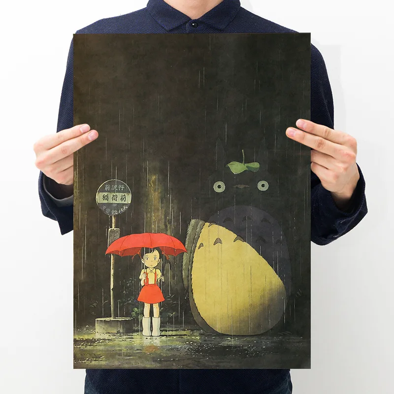 Hayao Miyazaki Totoro Retro posters,kraft paper wall stickers, vintage movie poster Home Decor 51*35CM
Hayao Miyazaki Totoro Retro posters,kraft paper wall stickers, vintage movie poster Home Decor 51*35CM