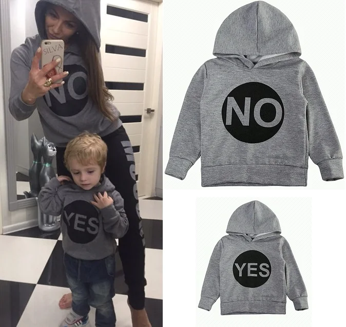 YES NO Hoodies for Mother and Son/Daughter Mommy and Me Clothes Family Matching Outfits Look Mom Baby Dresses Family Clothing MS
YES NO Hoodies for Mother and Son/Daughter Mommy and Me Clothes Family Matching Outfits Look Mom Baby Dresses Family Clothing MS