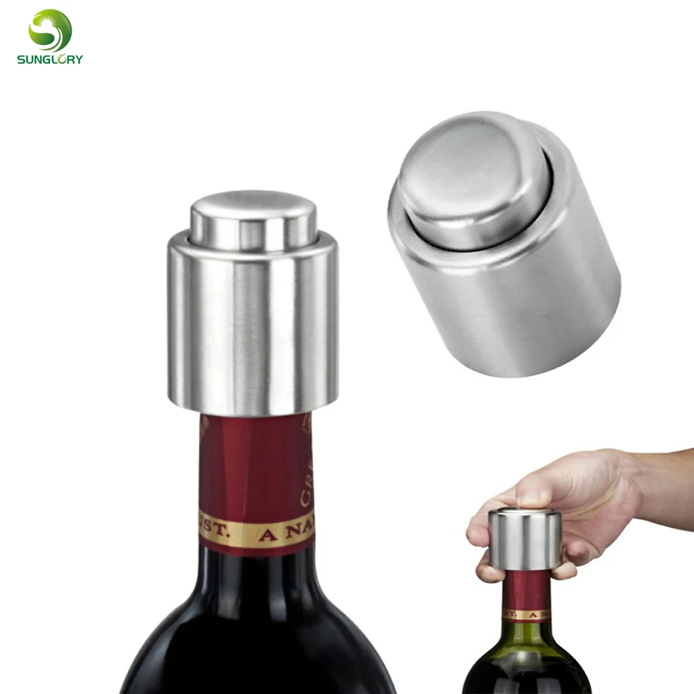1PC Stainless Steel Wine Bottle Stopper Vacuum Sealed Red Wine Cap Champagne Sealer Fresh Keeper Bar Tools Kitchen Accessories
1PC Stainless Steel Wine Bottle Stopper Vacuum Sealed Red Wine Cap Champagne Sealer Fresh Keeper Bar Tools Kitchen Accessories