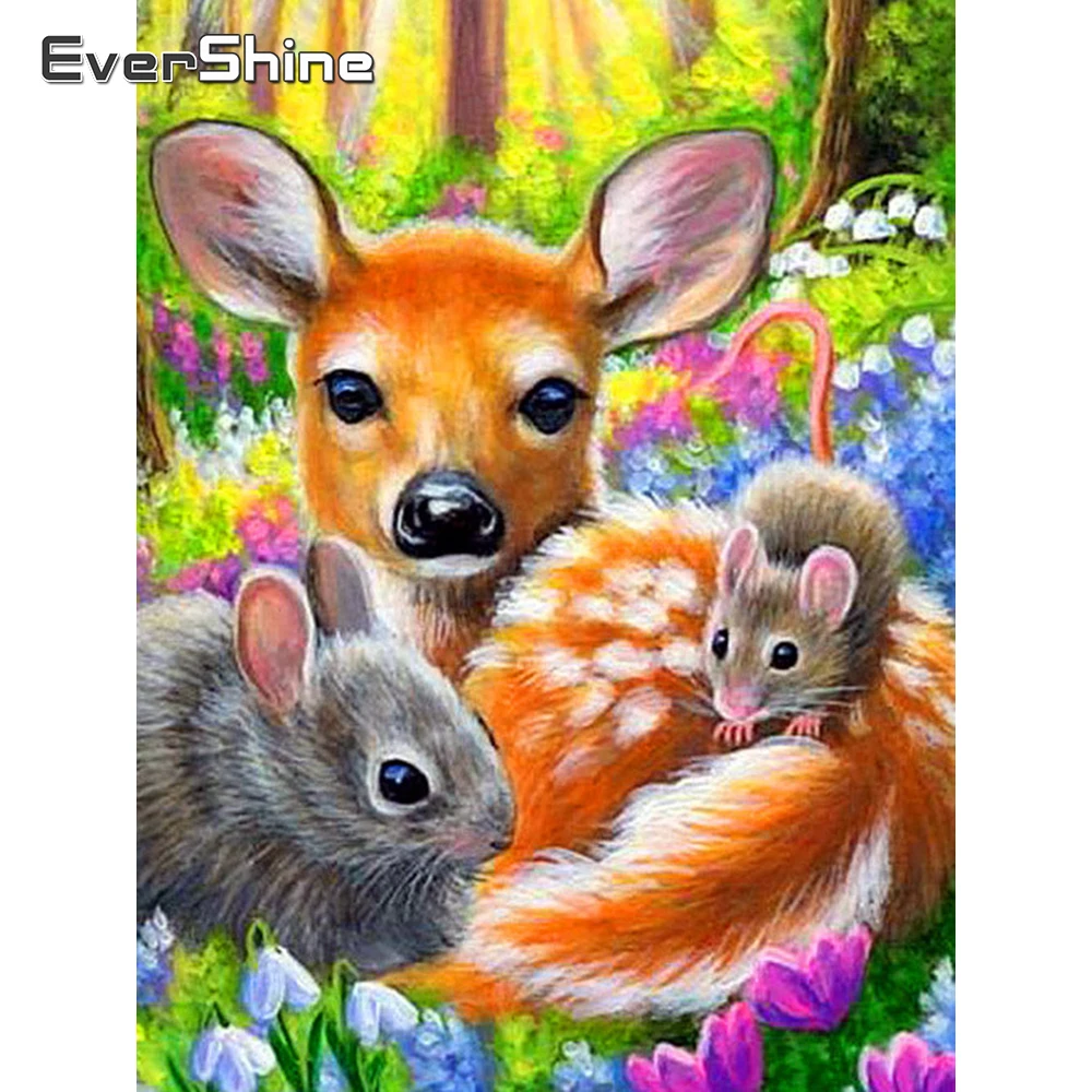 Evershine Diamond Painting With Square Stones Sika Deer Diamond Embroidery Animals Rhinestones Pictures Diamond Mosaic Rabbit
Evershine Diamond Painting With Square Stones Sika Deer Diamond Embroidery Animals Rhinestones Pictures Diamond Mosaic Rabbit