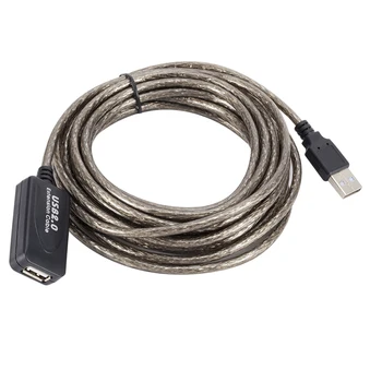 

USB 2.0 Male to Female USB Cable 5m 10m 15m 20m Extender Cord Super Wire Speed Data Sync USB2.0 Extension Cable For PC Laptop
