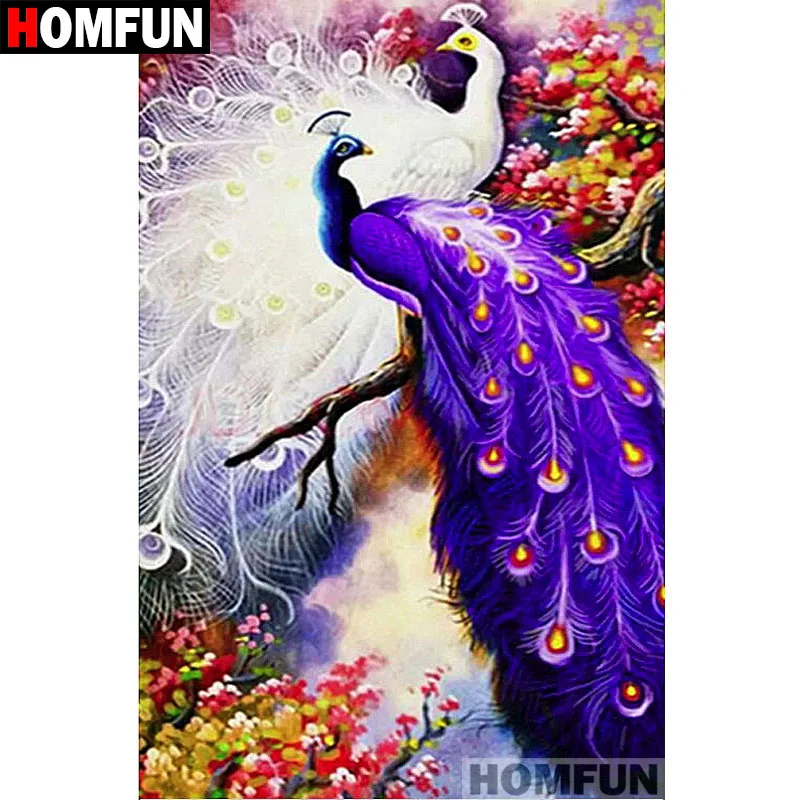 Алмазная вышивка HOMFUN A07061 5D сделай сам с квадратными/круглыми сверлами животное