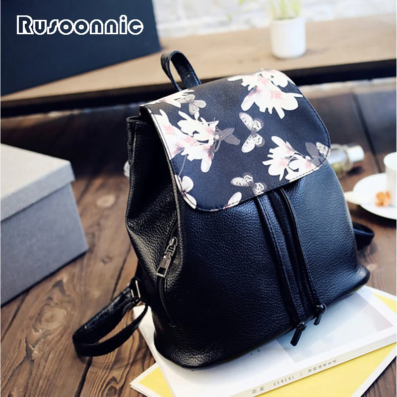 Rusoonnic School Bag Women Soft Leather Backpacks Flower Pu Bagpack Mochila Feminina sac a dos bags for women 2017
Rusoonnic School Bag Women Soft Leather Backpacks Flower Pu Bagpack Mochila Feminina sac a dos bags for women 2017