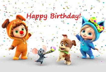 Thin Vinyl Happy Birthday Cartoon Mouse Dogs Photo Backdrops for Photography Kids Backgrounds for Photographic Studio
Thin Vinyl Happy Birthday Cartoon Mouse Dogs Photo Backdrops for Photography Kids Backgrounds for Photographic Studio