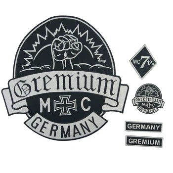 GREMIUM Germium Germany Patch For Clothes Embroidered For Jacket Iron On Clothing Biker Ironing Stickers Rocker Man Patches
GREMIUM Germium Germany Patch For Clothes Embroidered For Jacket Iron On Clothing Biker Ironing Stickers Rocker Man Patches