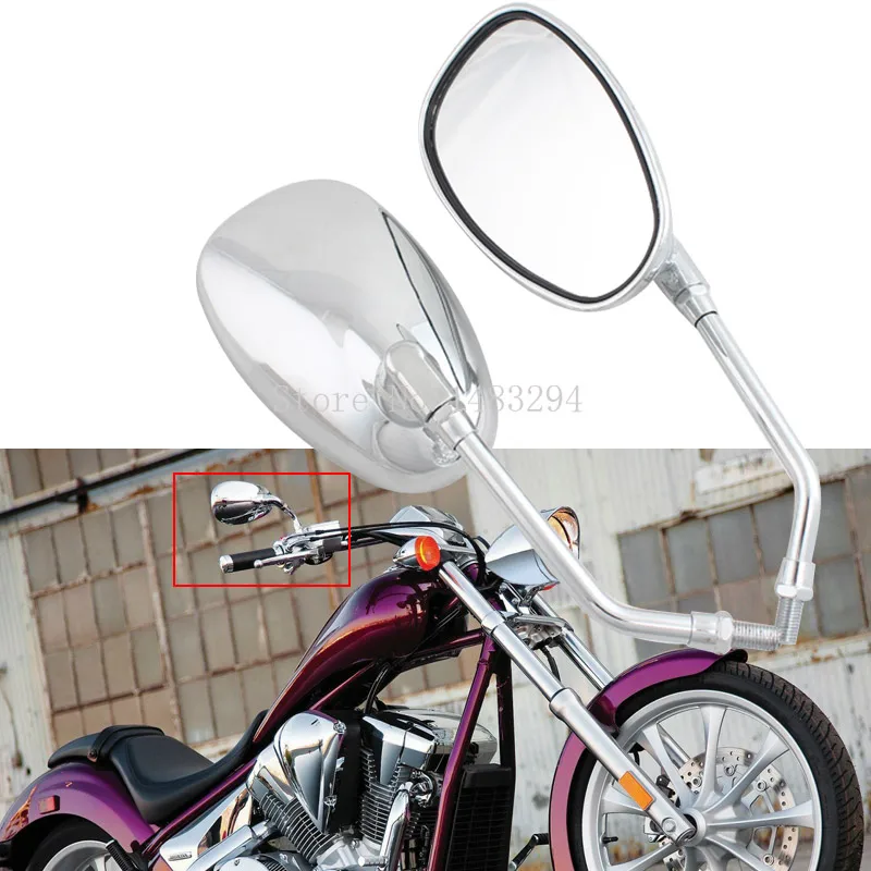 Chrome 10MM Rearview Mirror Hot Sale Side Mirror Fit For Suzuki M109R C109 C50 GSR VZR Kawasaki Vulcan VN Honda Shadow VT400/700
Chrome 10MM Rearview Mirror Hot Sale Side Mirror Fit For Suzuki M109R C109 C50 GSR VZR Kawasaki Vulcan VN Honda Shadow VT400/700