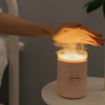 VVPEC 220ml mini candle humidifier ultrasonic mist maker Aromatic humidifier and diffuser with night lamp light
VVPEC 220ml mini candle humidifier ultrasonic mist maker Aromatic humidifier and diffuser with night lamp light