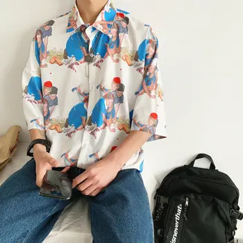 2019 Summer Men's Hawaiian Male Flower Printing Shirt French Cuff Mens Brand Clothes Fashion Trend Loose Shirts Big Size M-5XL
2019 Summer Men's Hawaiian Male Flower Printing Shirt French Cuff Mens Brand Clothes Fashion Trend Loose Shirts Big Size M-5XL