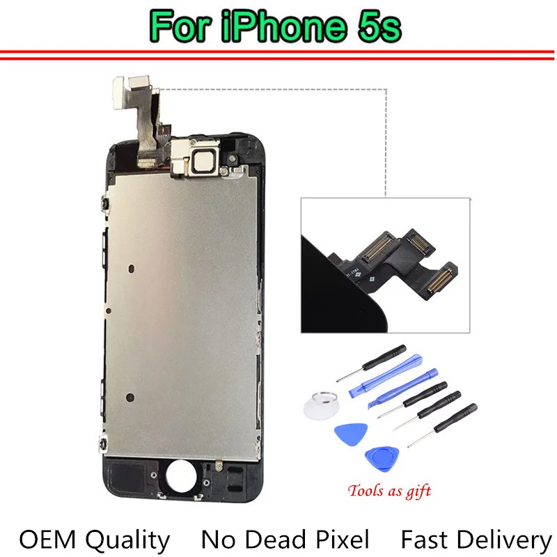 LCD for iPhone 5S 5se LCD with Touch Screen Digitizer Assembly with Frame Replacement front camera Tools Ori quality
LCD for iPhone 5S 5se LCD with Touch Screen Digitizer Assembly with Frame Replacement front camera Tools Ori quality