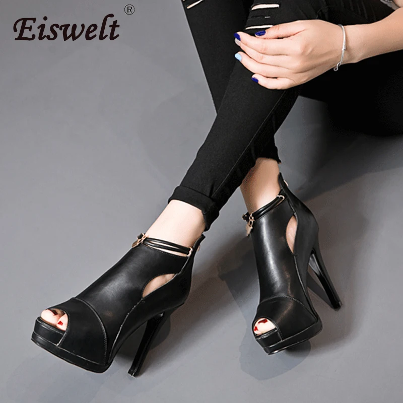 EISWELT Autumn Women Fashion Sexy Peep Toe High Heels Waterproof Platform Ladies Shoes Women with Hollow Women Solid Boots
EISWELT Autumn Women Fashion Sexy Peep Toe High Heels Waterproof Platform Ladies Shoes Women with Hollow Women Solid Boots