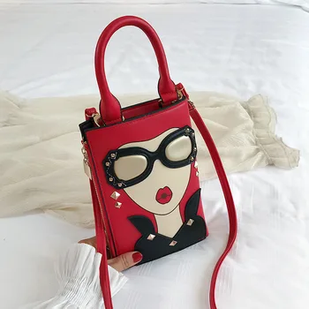 2019 Crossbody for Woman New Personality Cartoon Handbag and Clutch Hit Color Rivet Shoulder Messenger Bag Chic Small Phone Bag
2019 Crossbody for Woman New Personality Cartoon Handbag and Clutch Hit Color Rivet Shoulder Messenger Bag Chic Small Phone Bag