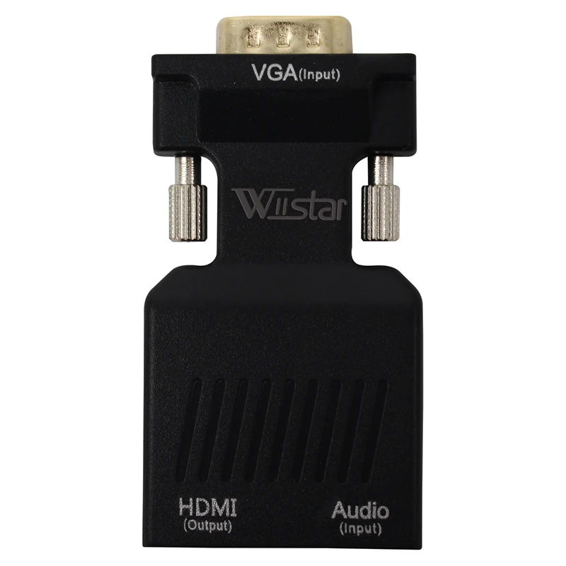 wiistar 1080P VGA to HDMI Video Converter Adapter vga2hdmi with Mini USB Power Cable 3.5mm Audio Cable vga2hdmi for HDTV DVD PC
wiistar 1080P VGA to HDMI Video Converter Adapter vga2hdmi with Mini USB Power Cable 3.5mm Audio Cable vga2hdmi for HDTV DVD PC