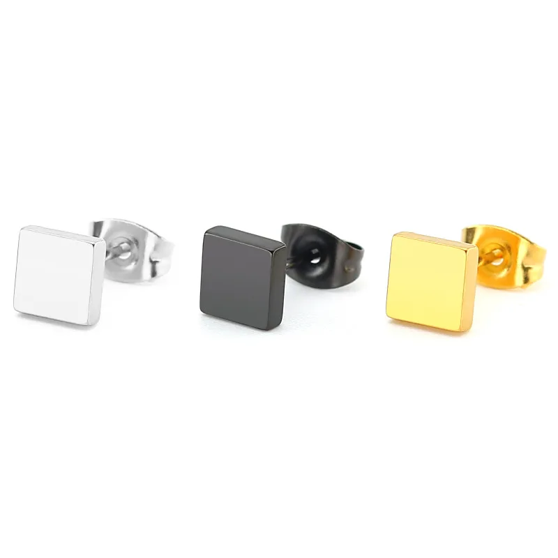 6/8mm Square Stainless Steel Earrings Geometric 3 Colors Stud Earrings Unisex Classic Jewelry Fashion Gift(EA102337)
6/8mm Square Stainless Steel Earrings Geometric 3 Colors Stud Earrings Unisex Classic Jewelry Fashion Gift(EA102337)