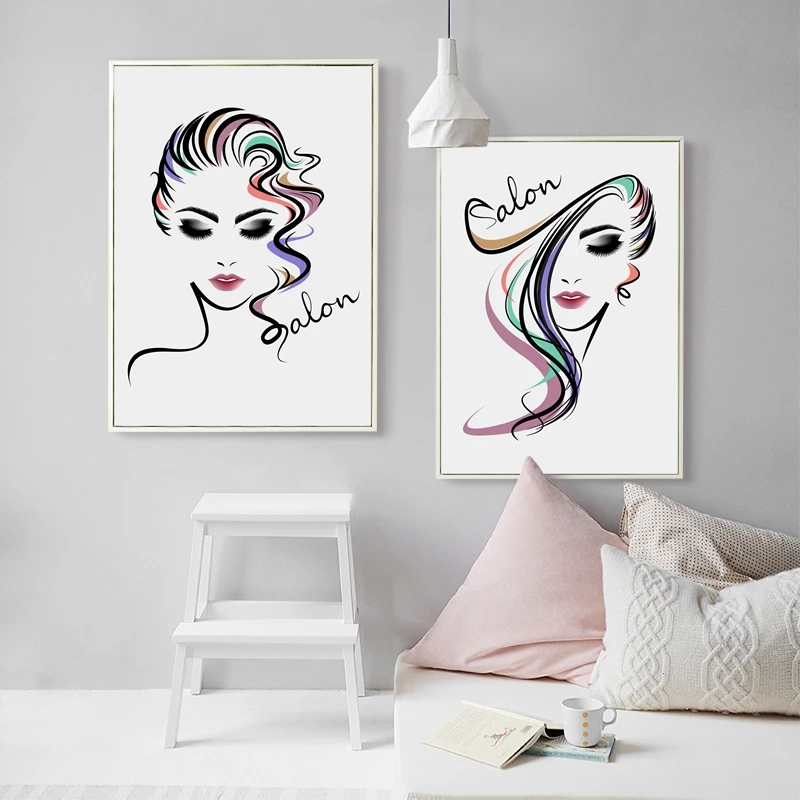 Beautiful Girl Hair Salon Canvas Art Print Poster , Hair Salon Canvas Painting Wall Pictures Hairdressing Shop Decoration
Beautiful Girl Hair Salon Canvas Art Print Poster , Hair Salon Canvas Painting Wall Pictures Hairdressing Shop Decoration
