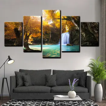 5 Panel Beautiful Scenery Poster and Print Painting Home Decor Gold Tree Landscape Canvas Wall Art Picture for Living Room
5 Panel Beautiful Scenery Poster and Print Painting Home Decor Gold Tree Landscape Canvas Wall Art Picture for Living Room
