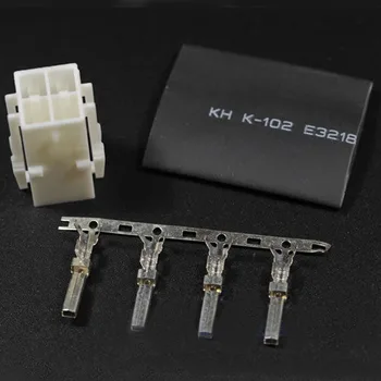 

Lot 10 Set 4 Pin DC Power Socket Connector 4pin Plug for Yaesu FT-450 FT-991 Kenwood TS-480 ICOM IC-7000 IC7600 HF Radio