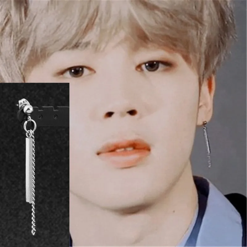 KPOP DNA Korean V Fashion Jewelry Bangtan Boys Album Stud Earrings For Women Brincos Silver Earrings Accessories 1pc 2019
KPOP DNA Korean V Fashion Jewelry Bangtan Boys Album Stud Earrings For Women Brincos Silver Earrings Accessories 1pc 2019