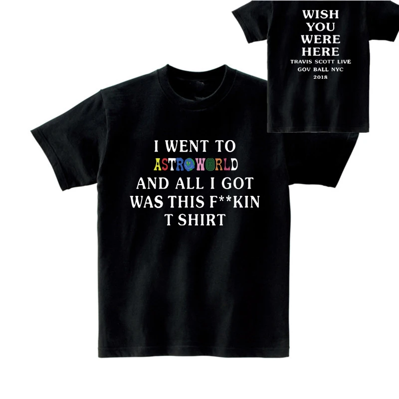 FIZLA Travis Scotts ASTROWORLD Print T-Shirts Men/Women Casual Cool O-Neck Men's T Shirt Summer Short Sleeve Hip Hop Clothing
FIZLA Travis Scotts ASTROWORLD Print T-Shirts Men/Women Casual Cool O-Neck Men's T Shirt Summer Short Sleeve Hip Hop Clothing