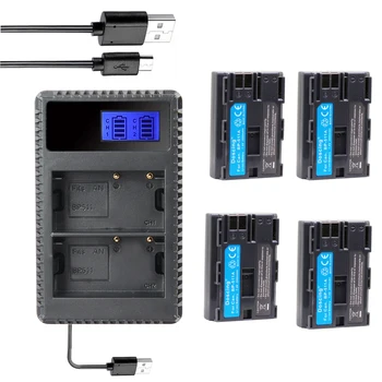 4Pcs BP-511A BP-511 BP 511 511A BP511 BP511A Rechargeable Battery + LCD USB Charger for Canon EOS 40D 300D 5D 20D 30D 50D camera
4Pcs BP-511A BP-511 BP 511 511A BP511 BP511A Rechargeable Battery + LCD USB Charger for Canon EOS 40D 300D 5D 20D 30D 50D camera