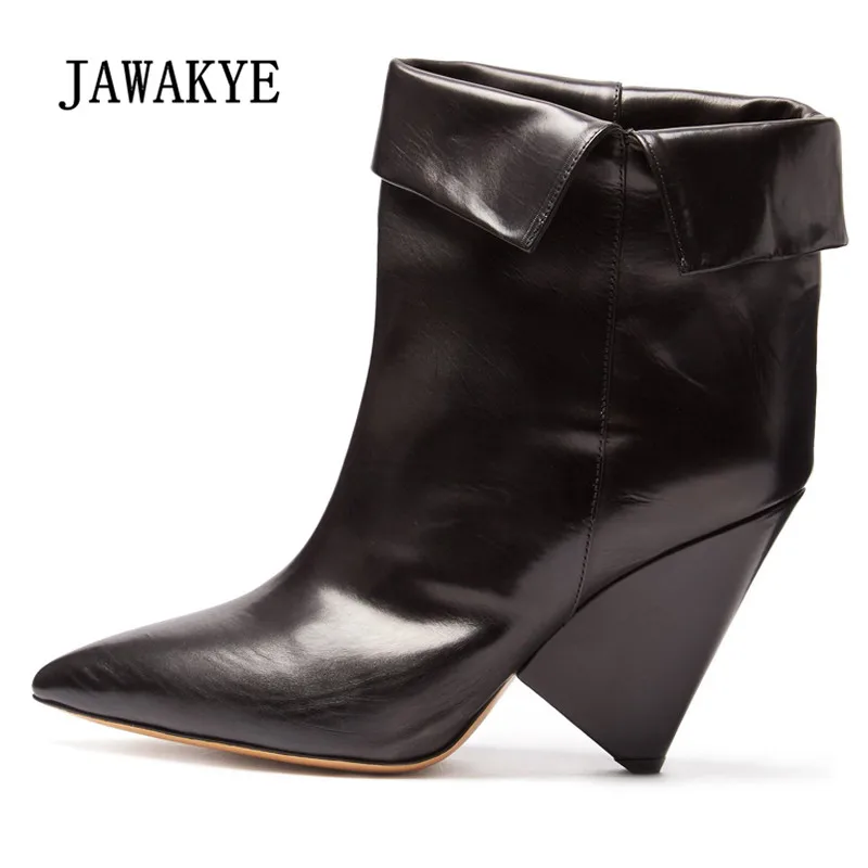 2019 Retro Real Leather Ankle Boots Women Pointed Toe Strange High Heel Boots Woman Fashion Short Boots
2019 Retro Real Leather Ankle Boots Women Pointed Toe Strange High Heel Boots Woman Fashion Short Boots