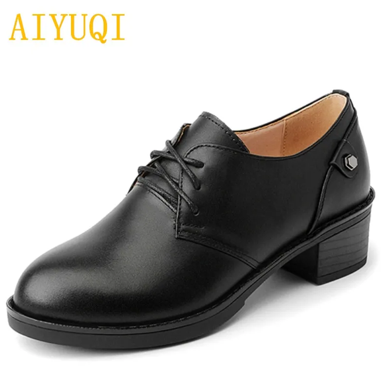 AIYUQI 2019 autumn new 100% natural genuine leather women shoes fashion sexy wild lace large size 34-43 casual shoes women Briti 
AIYUQI 2019 autumn new 100% natural genuine leather women shoes fashion sexy wild lace large size 34-43 casual shoes women Briti