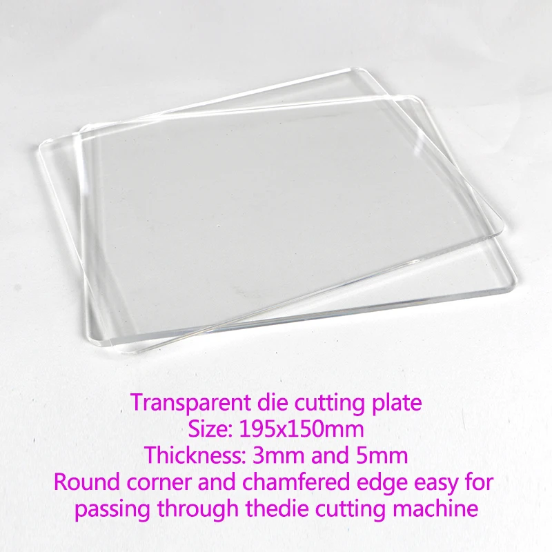 DUOFEN die cutting tools T0012 transparent die cutting plates for A5 150mm Middle size die cutting machine
DUOFEN die cutting tools T0012 transparent die cutting plates for A5 150mm Middle size die cutting machine