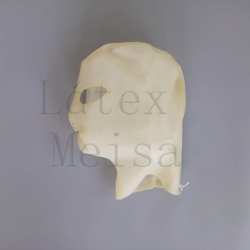 0.4MM thickness transparent Fetish latex hoods with open eyes mouth and nostrils for adults
0.4MM thickness transparent Fetish latex hoods with open eyes mouth and nostrils for adults