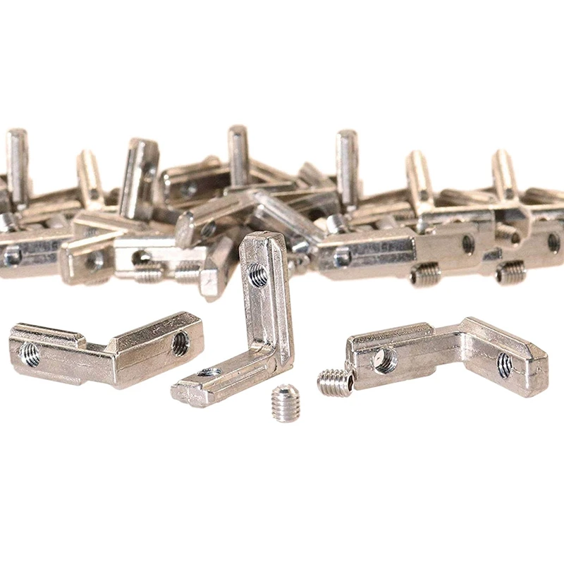 20Pcs T Slot L-Shape Interior Inside Corner Connector Joint Bracket With Screws 3030 Series Slot 8Mm For Aluminum Extrusion Pr
20Pcs T Slot L-Shape Interior Inside Corner Connector Joint Bracket With Screws 3030 Series Slot 8Mm For Aluminum Extrusion Pr